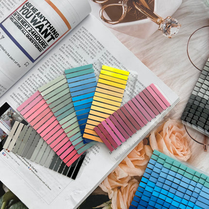 10Packs 3200Pcs Transparent Colorful Index Creative Memo Pads Office School Stationery Self-Adhesive Stickers Sticky Note Pads