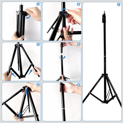 LED Selfie Ring Light 3 Modes Dimmable Photography Lamp with 50cm Tripod&Remote control For Youtobe Video Live Makeup Fill Light