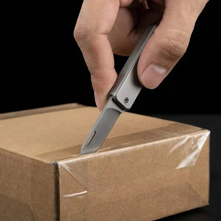 Mini Outdoor Folding Knife, High Hardness Edge, Camping Self-defense Knife, Gift Fruit Knife, Box Opener, Key Pendant