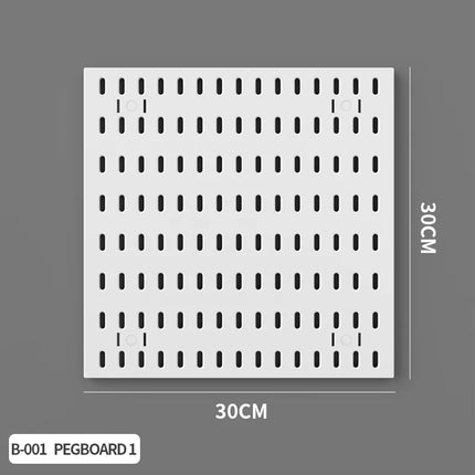Nordic-Style Wall-Mounted Storage Pegboard: Drill-Free Headphone & Keyboard Stand for Gaming/Study Rooms, Also for Display