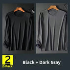 5xl [recommended 87.5-97.5kg ] / 2 pieces - [mesh long sleeves] black + dark gray