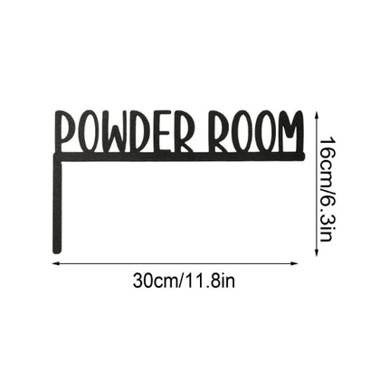 1pc Modern Wooden Toilet Door Sign Stylish Thinking Room Home Decor Artwork Decorative Door Frame Pendant Elegant Wall Ornament