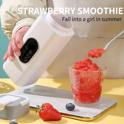 Multifunctional Portable Wireless Blender USB Charging with 4 Modes 12-Blade Ice Crush Blender Auto Clean Leak-Proof Lid Travel