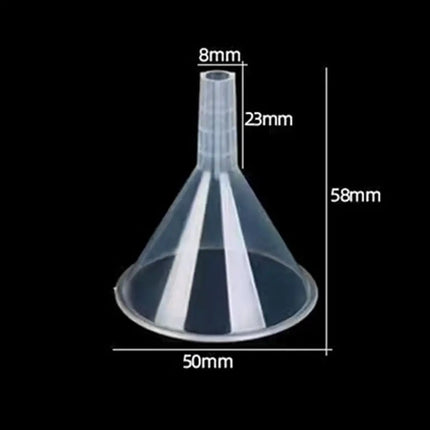 1/3Pcs Practical Clear Plastic Funnel Set Lab PP Funnels Filling Tool Filling Small Bottles Packing Tool Kitchen novel utensils