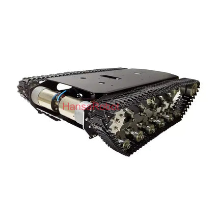 12KG Load Metal Suspension Shock Absorber 2WD Tank Chassis Tracked Robot Car Intelligent Stainless Steel Car with DC Motor