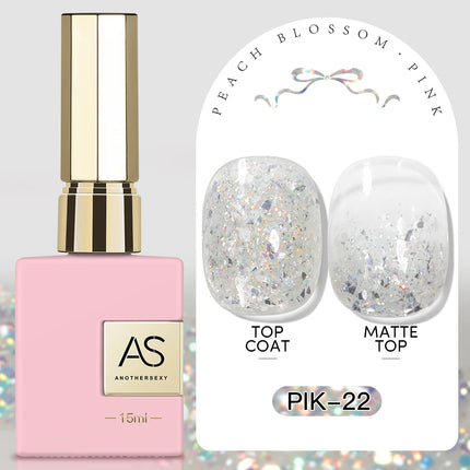 AS 15ml Pink Glass Bead Cat Magnetic Gel Nail Polish Spring Jelly Crystal Semi Permanent Moonlight Soak Off Manicure Varnish Gel