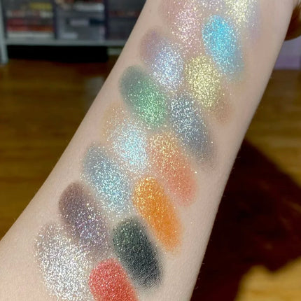 Qianyan Cheeryep 16 Color Eyeshadow Palette Glitter Chamelon Matte Pearlescent Flash Plate Cowherd Sequins