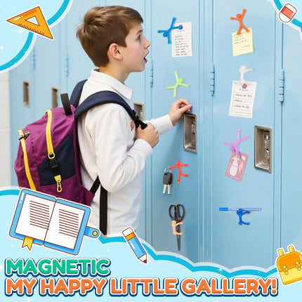 10Pcs Magnetic People Men Figures, Cute Magnetic Toys for Kids Gift, Creative Funny Fridge Magnets for Classroom Prizes, Office