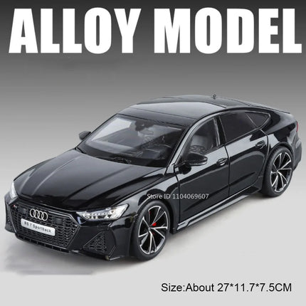 1:18 Scale RS7 Rolls-royce Phantom Car Toy Models Alloy Diecast Shock Absorption Doors Opened Sound Light for Adults Kids Gifts