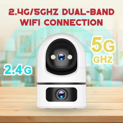 ANSVICAM 4K IP Camera 5G WiFi Dual Lens Tuya Smart Auto Tracking CCTV Cameras Wireless Surveillance ONVIF Security Baby Monitor