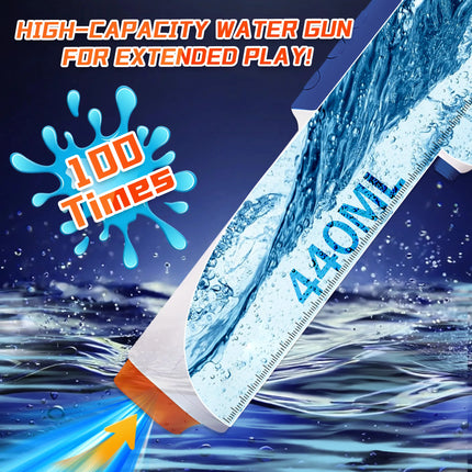Electric Water Gun Most Powerful Automatic Water Gun Long Range Classic Big Electronic Watergun, Electric Squirt Gun Water Blaster Toy for Kids Summer Outdoor Pool Party Holiday Deals