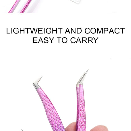 Tweezers Eyelash Extensions Clip Eyebrow Lash Extension Tweezers  Cosmetic Makeup Tools Professional Precision Eyelash Tweezers