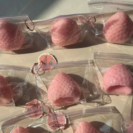 Toy Strawberry Taba Squishy Fidget Toy - Slow Rebound Stress Relief Toy for People Office and Party Favors Squeeze Beauty Gift