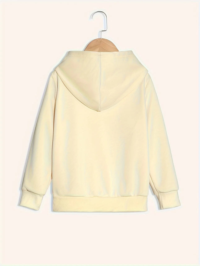 Cute Bear Cartoon Print Hoodie Casual Long Sleeve Pullover with Hood Fashion Casual HipHop Sweatshirt Harajuku Unisex
