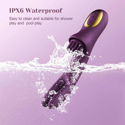 Y-Pao Rabbit Vibrador for Women 3-in-1 G-Spot Clitoral Stimulation Adult Sex Toys Tickling Come-Hither Motion Female Masturbator