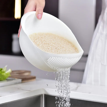 Rice Washing Filter Beans Strainer Basket Colander Plastic Sieve Fruit Vegetable Bowl Drainer Cleaning Tools Home Kitchen Tools