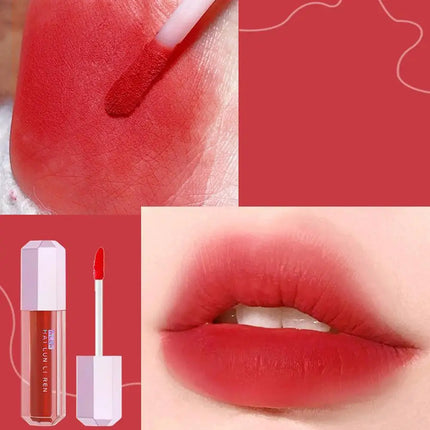 Matte Matte Lip Glaze 6 Colors Peel-Off Liquid Lipstick Waterproof Long Lasting Moisturizing Matte Red Lip Gloss Beauty Cosmetic