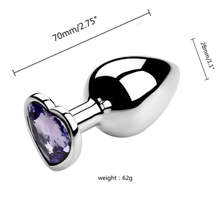 S/M/L Anal Plug Metal Adult Sex Toys For Women Men Crystal Erotic Bullet Butt Plug Stimulator Prostate Massager Intimate Goods