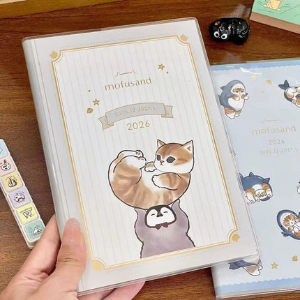 2026 Cute Cate Notebook Color Page Design Style School Specific Notebook Student Memoirs Excerpt Diary School Specific Notebook