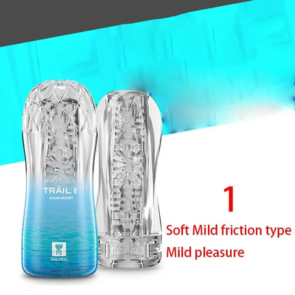 Male Masturbator Cup Soft Pussy Sex Toys Transparent Vagina Adult Endurance Exercise Sex Products Vacuum Pocket Cup for Men