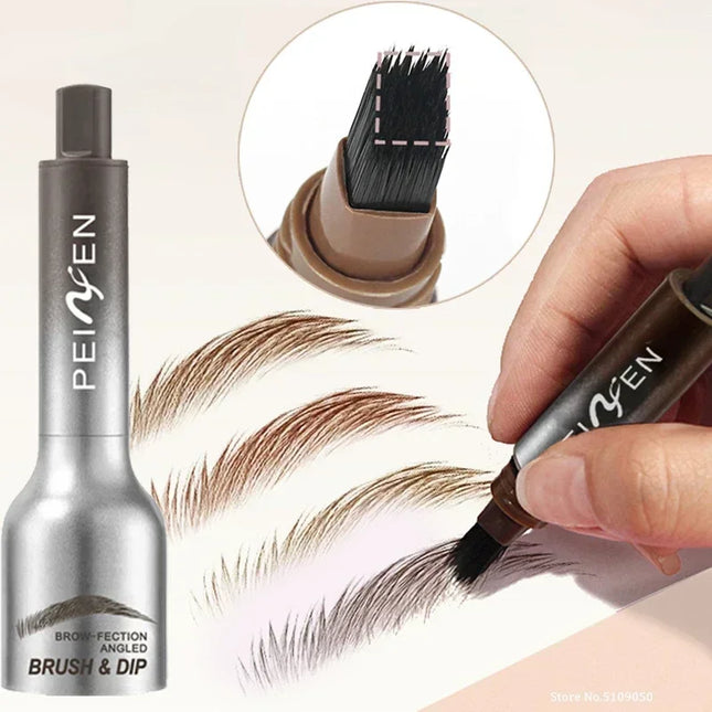 Eyebrow Pencil Angled Brush Quick Drying Angled Eyebrow Brush Waterproof Multifunctional Hair-like Strokes Eyebrow Tint