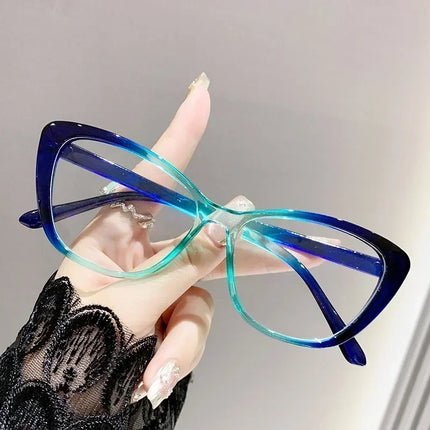 Women's New Style Finished Myopia Glasses Unisex Anti-blue Light Minus Diopter Eyewear Fashion Near Sight Eyeglasses 0-3.5-4.0