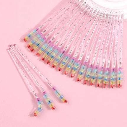 50/100/300/500pcs  Spoolies Mascara Wands Eyebrow Eyelash Brushes Eyelash Applicator for Eyelash Extension Makeup Tool