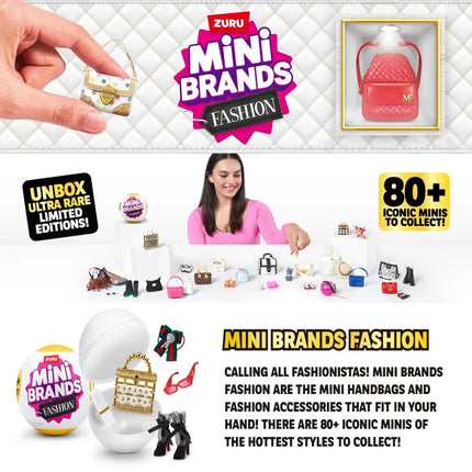 ZURU Mini Brands Surprise Blind Ball Collectibles Series 3 4 Fashion Mystery Capsule 5 Surprise  toys Blind Box Bag Shoes Ball
