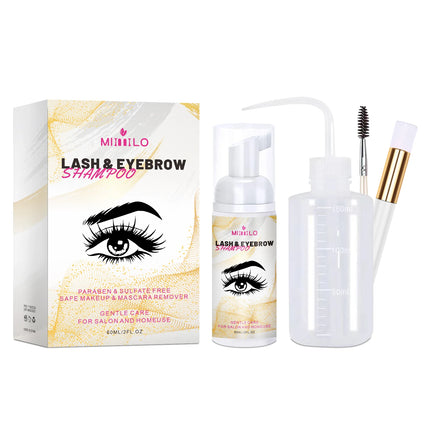 50ml Gentle Eyelash Cleansing Mousse - Rich Foam - Eyelash Care Shampoo - Non-irritating, Safe, False Eyelash Glue Remover