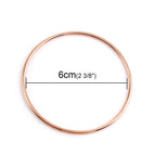 6cm rose gold