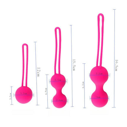 Progressive Kegel Exercise Balls | Silicone Vaginal Tightening Trainer for Adults