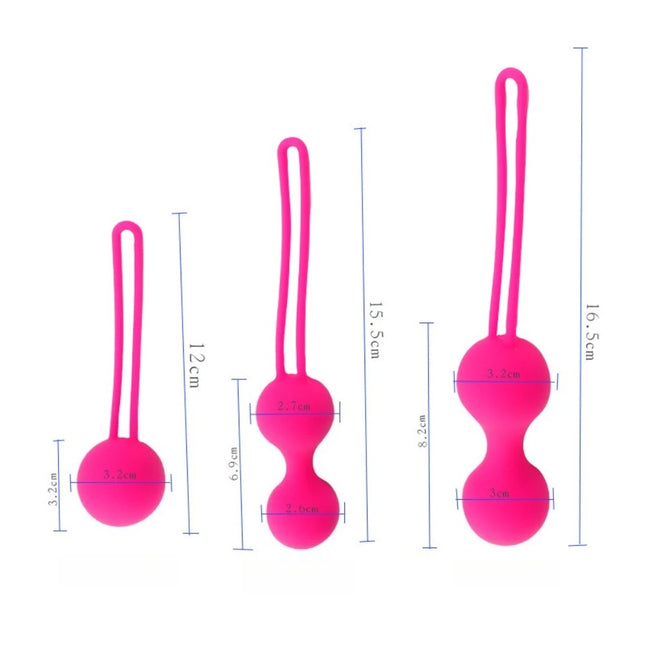 Progressive Kegel Exercise Balls | Silicone Vaginal Tightening Trainer for Adults
