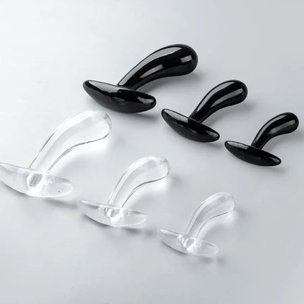 Unisex TPE Thumb Anal Butt Plug 3-Piece Set Prostate Massage Insert G-Spot Wearable Stimulation Sex Toy for Adults Men Women