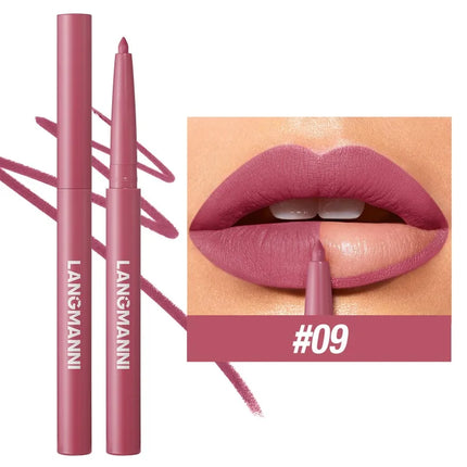 12-color Matte Lip Liner Waterproof Plumping Stain Lipstick Natural Nude Pink Lip Liner Professional Outline Lips Contour Makeup