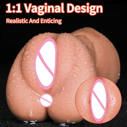3 IN 1 Sex Toys Masturbation For Men Deep Throat Artificial Real Pussy Oral Male MasturbatorBlowjob Realistic Rubber Vagina