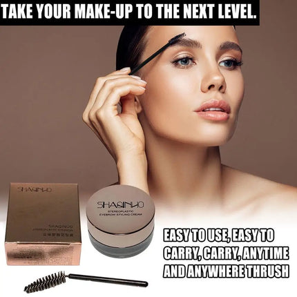 Eyebrow Styling Cream Makeup Long Lasting Natural Quick-drying Wild Brow Pomade Setting Gel Wax Eyebrow Cosmetics