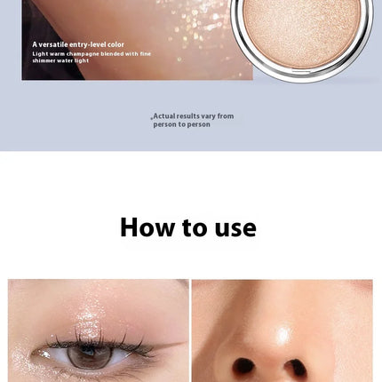 FOCALLURE Highlighter Bronzer Cream Monochrome Highgloss Giltter Long Lasting Natural Matte Concealer Contouring Makeup