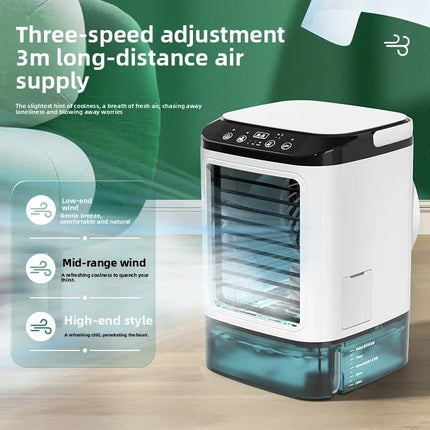 Spray Fan Mini Home Office Humidification Refrigeration Air Conditioning Fan USB Cooler Electric Fan Ice Box