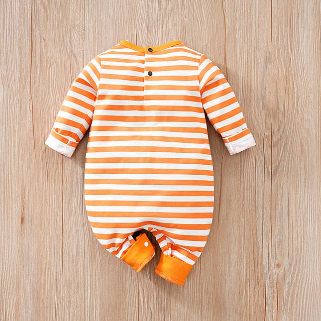 Baby Clothes Cute Cartoon Fox Print Comfortable And Soft 0-18M Boys And Girls Spring And Autumn Long Sleeved Baby Jumpsuit