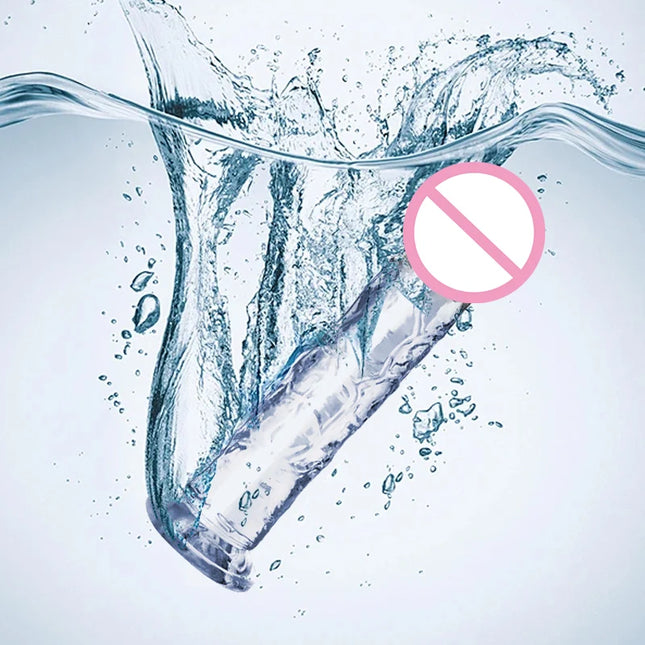 Realistic Silicone-Like Soft Dildo for Women - Strong Suction Cup, Lesbian Female Intimate Masturbator Adult Products Toy