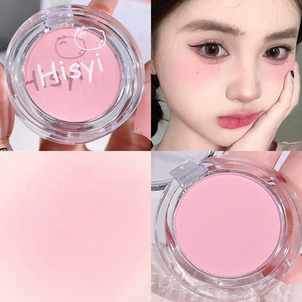 HISYI monochrome blush whitening matte cosmetics natural smudge nude makeup blush plate