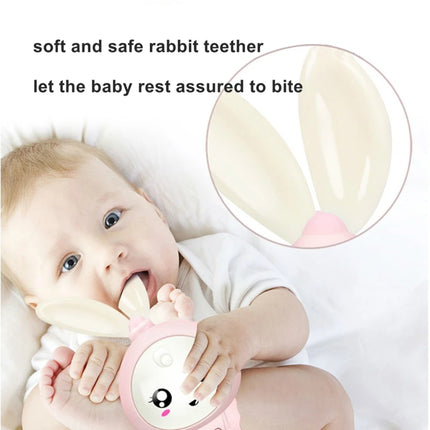 Music and Shine Rattle Toys Rabbit Intelligent Baby Rattles Smart Bunny Smarty Media Smart Shake Newborn Early Educational Toy