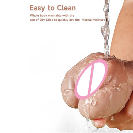 3D Flesh The Light Male Masturbation Artificial Vagina Ass mouth Silicone 3 In 1 Adult Sex Toy Doll For Man Pocket Pussy Ass