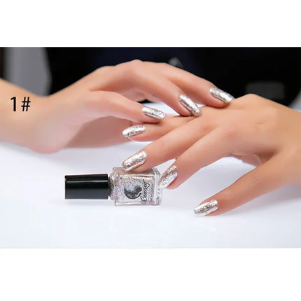 Metal Colour Nail Gel Polish Semi Permanent Mirror Gel Varnish Base Top Coat UV Gel Varnish Soak Off Nails Art Glue Nail Polish