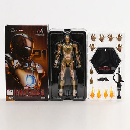 ZD Toys Iron Man Mark MK 1-7 17 21 42 43 45 46 85 Tony Stark Collectible Model Doll Action Figure Toy