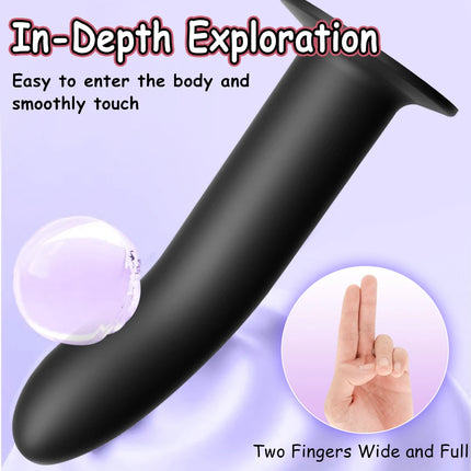 Flexible Liquid Silicone Dildo For Beginner Anal Plug Prostate Massager G Spot Personal Massage Tool Suction Cup Female Sex Toy