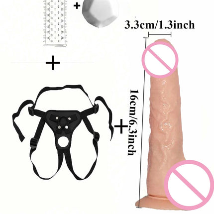 Men's Strap-on Realistic Penis Dildo Pants Anal Sex Toys for Women Men Women Gay Dildos Strapon Harness Belt Adult Games Lesbian