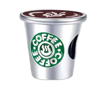 Classic 925 Sterling Coffee Cup Charms Tea Cup Beads Fit Original Bracelet Necklace Pendant Women Bracelet DIY Fine Jewelry Gift
