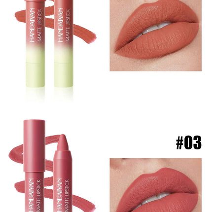 8 Colors Matte Lipstick Long Lasting Waterproof Hydrating Lip Liner Non Sticky Lightweight Velvet Lipliner Moisturizing Cosmetic