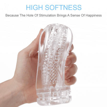 GALAKU Male Masturbator Soft Pussy Sex Toys Transparent Vagina Adult Endurance Exercise Sex Products Vacuum Pocket Cup For Men